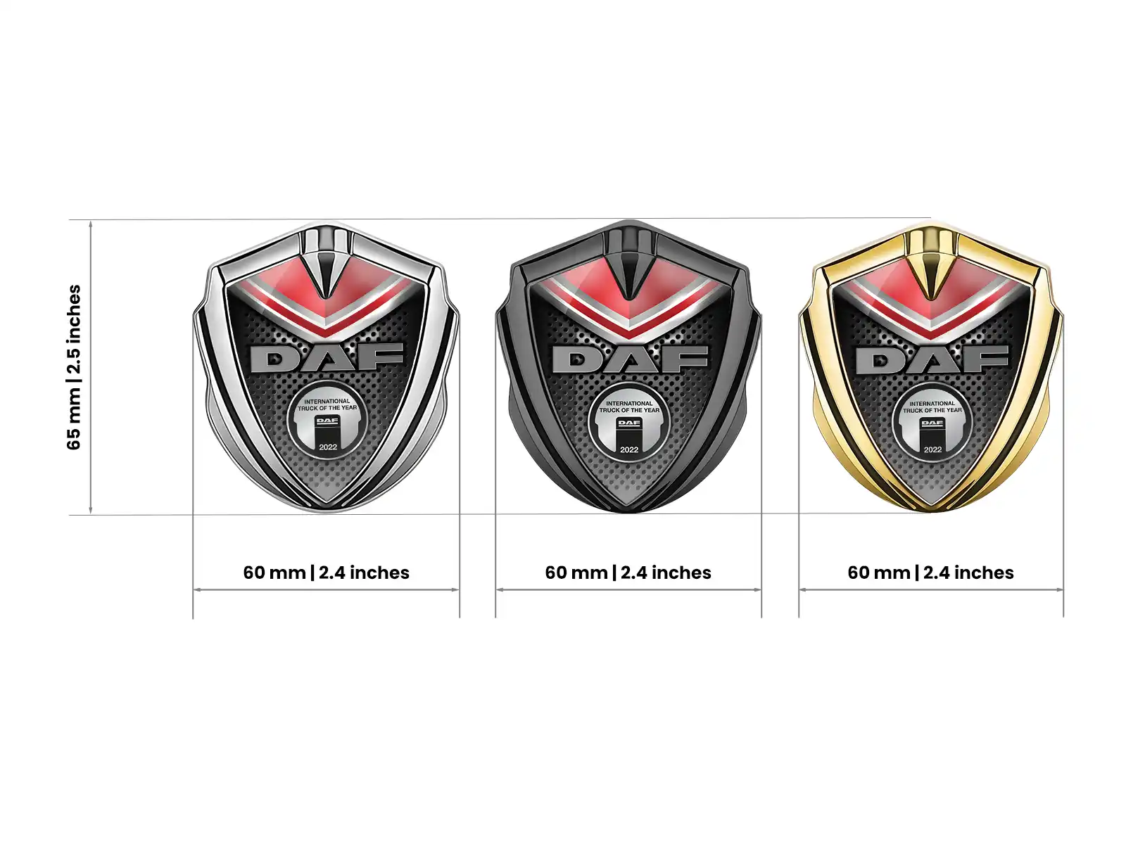 Daf Metal Emblem Badge High-End Design Drift Look